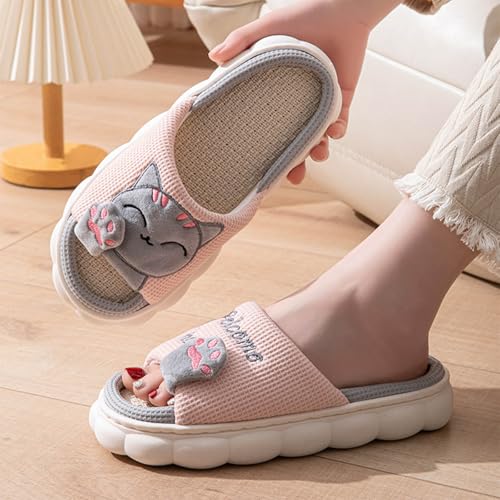 Pluffi Slipper Booties For Women Women's Shower Shoes Quick Dry Non-Slip Cute Cat Bathroom Slipper for Men Women Dorm Home Couple Slides2