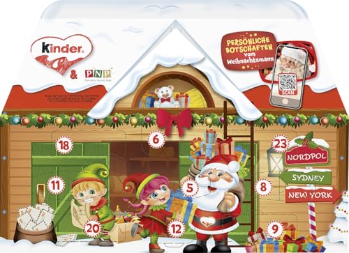 kinder Mix Adventskalender 3D Haus, in zwei Designs, 1 Pack (1 x 234 g)