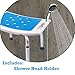 Medokare Padded Shower Seat for Seniors with Handles and Tote Bag, Bath Chair for Elderly, Handicap Tub Seat (White)