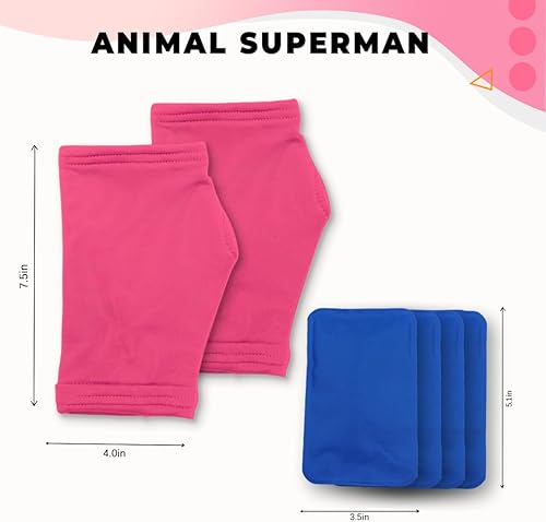 Miniatura 5 de Guantes de terapia de calor y frío, bolsa de hielo para aliviar el dolor. Manoplas para microondas y congelables para artritis, lesiones en los