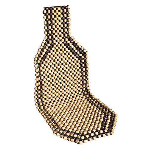 Rolmovil, CUBREASIENTO Bolas Madera Safari, Natural