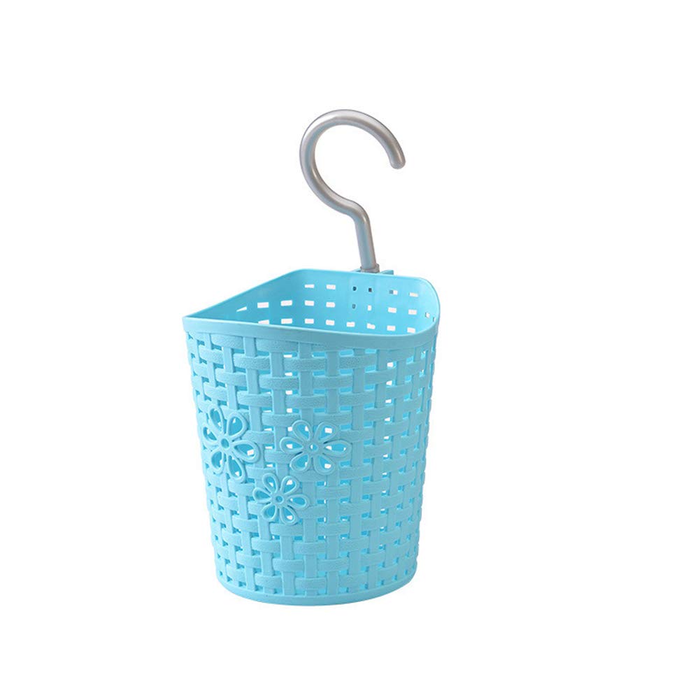 iTemer Plastic Storage Basket Organizer with Hanging Hook Basket Holder Shower Basket 12x12x14.5cm