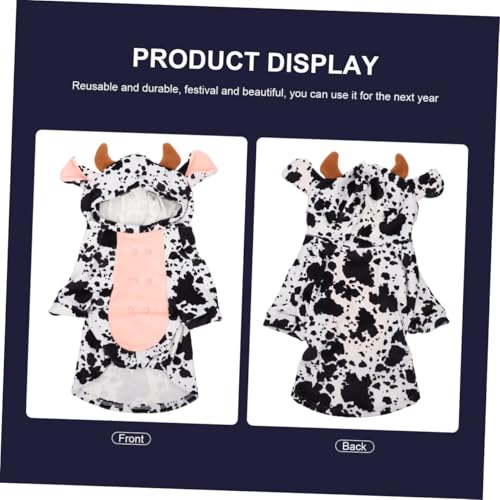 Disfraz para perro modelo vaca talla S miniatura 5