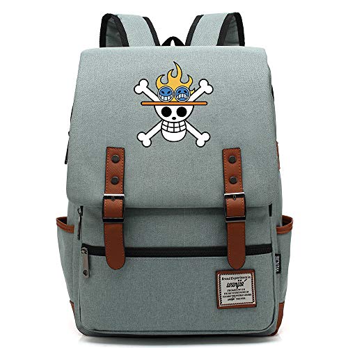 Anime One Piece Daypack  Mochila Escolar universitaria para Hombres niños al Aire Libre
