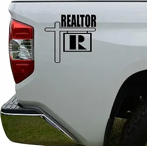 GADGETS WRAP Real Estate Realtor Die Cut Vinyl Decal Sticker for Car Truck Motorcycle Window Bumper Wall Decor