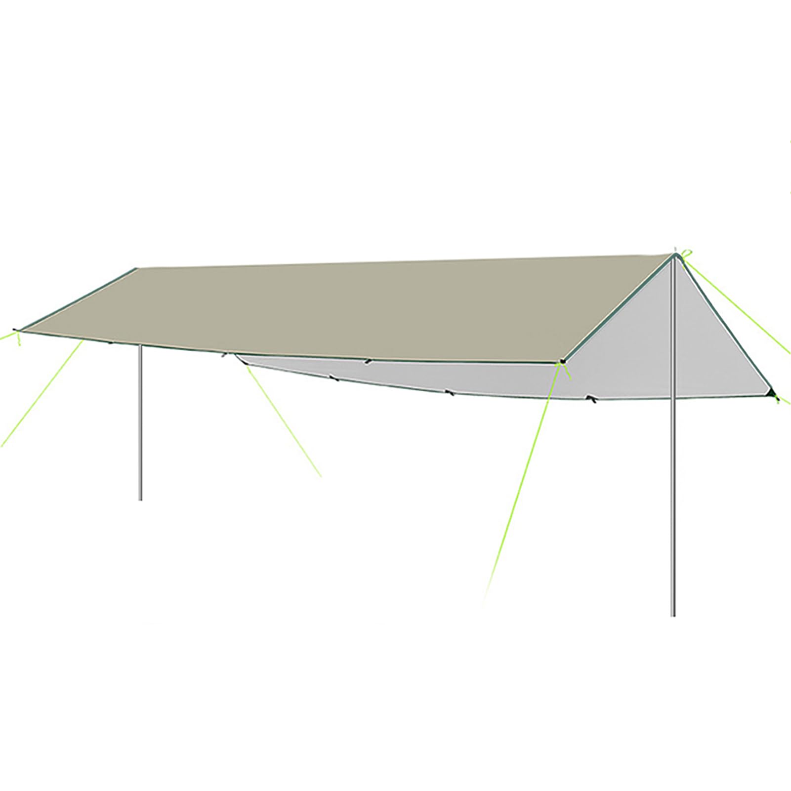 Generic Kemping Plandek, Płótno Plandek Hamak Plandeka Oxford Camping Camping Shelter, Piknik, Impreza (L)
