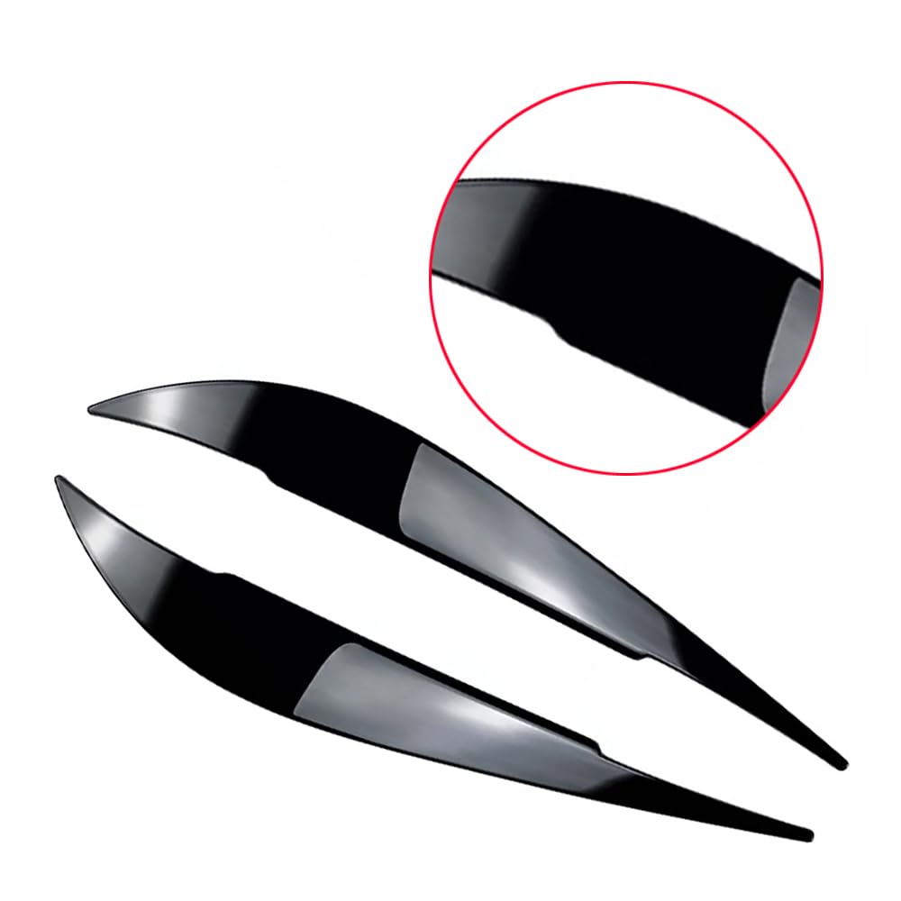 Palpebra per Fari, Sopracciglia per Fari Auto Nero Lucido, 2 Pezzi Coperture Sopracciglia Coperture Palpebre Compatibili con BMW Serie 4 F32 F33 F36 2014-2020