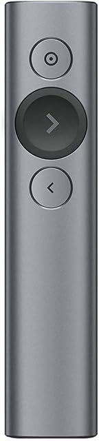 Logitech Spotlight Presentation Remote, Z zaawansowanym cyfrowym wskaźnikiem i zegarem z alertami wibracyjnymi, PC/Mac - Szary