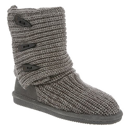 Bearpaw Women's Knit Tall Snow Boot Gray (10)