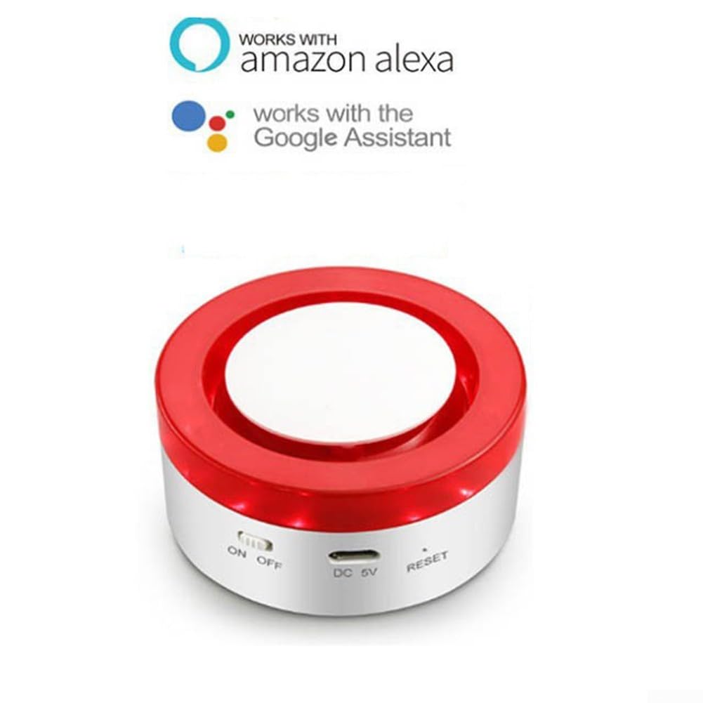 für Tuya Smart Sirene Alarm Stroboskop Flash Horn 95dB Big Sounds to Threaten Thief for Alexa