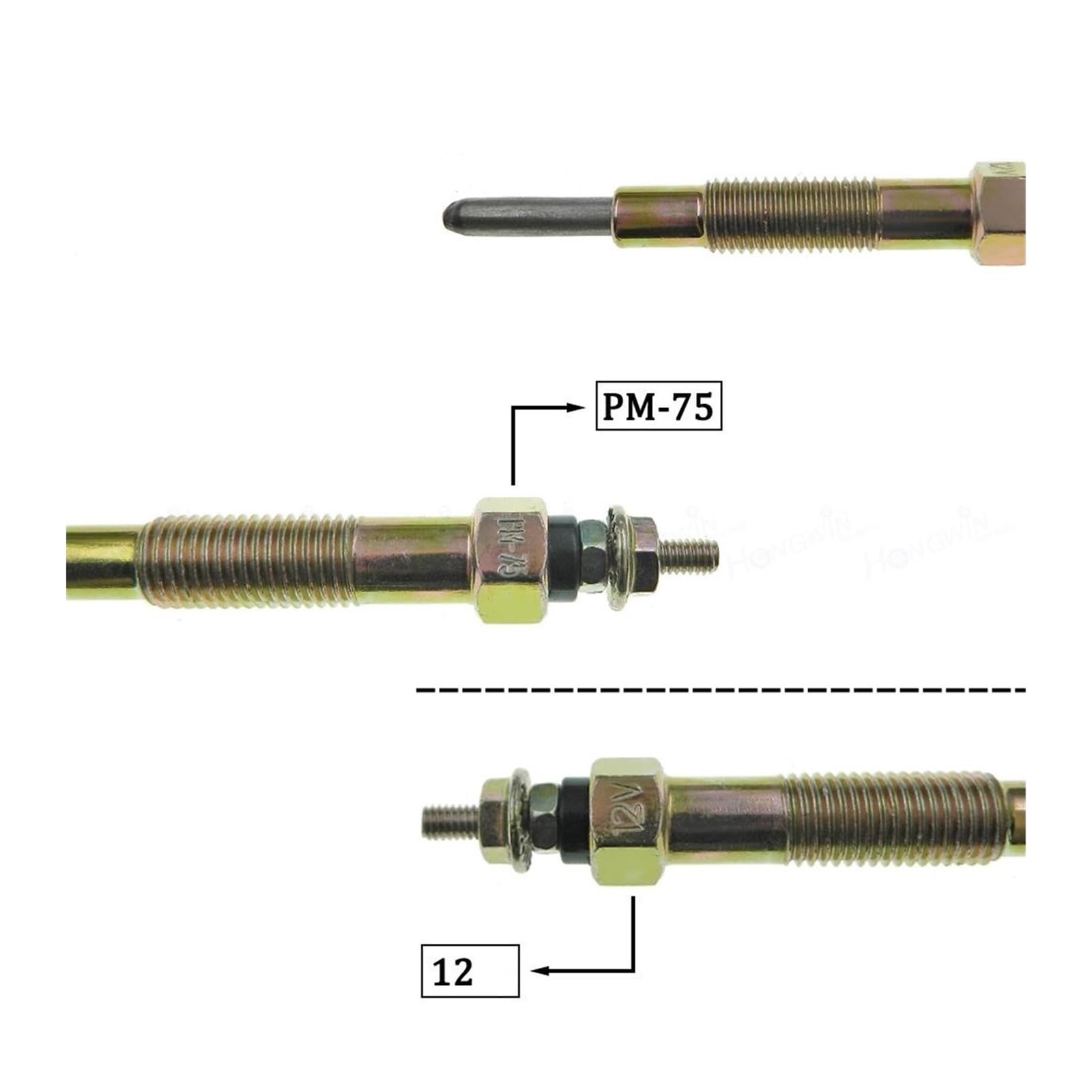 Xuanqingyi Store 4 pezzi di candelette riscaldanti compatibili con Triton, compatibile con Lancer, compatibile con Delica