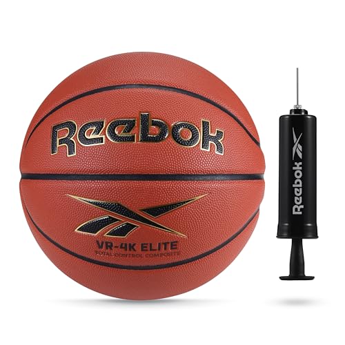 Reebok Elite Basketball, Official Size, Composite Leather, Anti-Slip Grip, Consistent Shape...