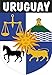 Artimagen - Adesivo stemma Uruguay 40 x 60 mm