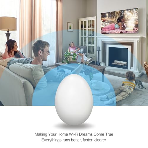 WiFi Egg,Extenders Signal Booster for Home,Up to 1200Mbps Dual Band Repeater,Covers Up to Least 3440 Sq. ft and 30 Devices WiFi Range Extender - Image 4