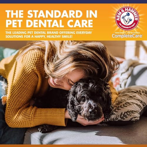 Image of Arm & Hammer Complete Care Puppy Dental Kit, Enzymatic Toothpaste with Baking Soda and Calcium for Dogs, Peanut Butter Flavor, Toothbrush and Microfiber Brush Included, Fluoride-Free, 2.5 Oz - 2 Pack