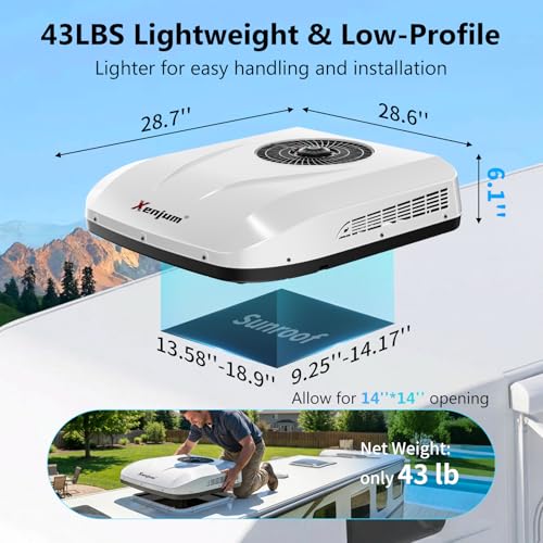 Xenjum 11000BTU 12V RV Air Conditioner