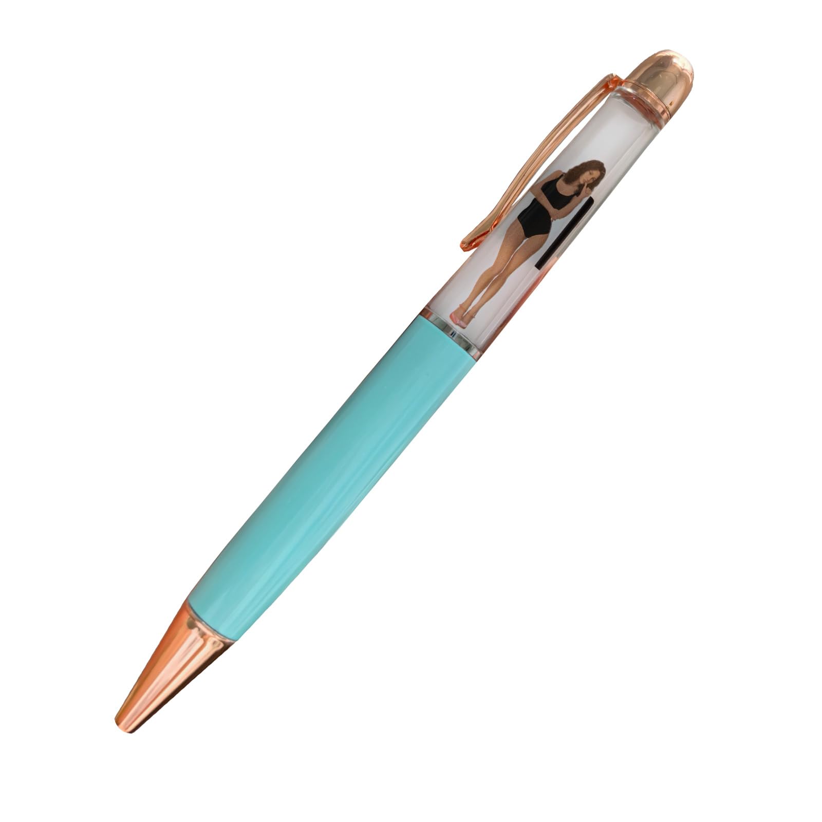 Sikyby Lady Women Female Classic Tip And Strip Pen Girl Strips When You Turn Her Upside Down(Blue)