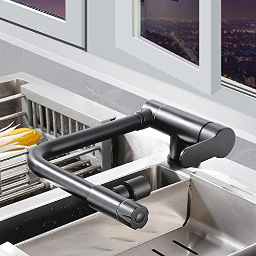 Grifo De Cocina 3 Vías Grifo Cocina Abatible 3 Y 1 Agua Potable Osmosis 360° Giratorio Grifo Para Osmosis-Negro Cover