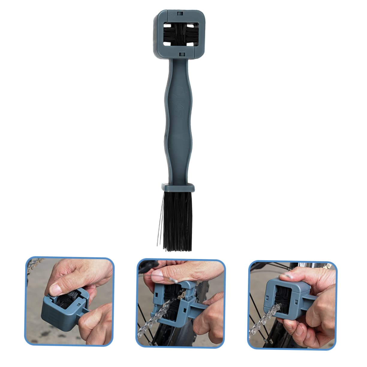 Gogogmee Convenient Bike Chain Cleaner Kit No Chain Removal Off Compatible Motorcycle Supplies