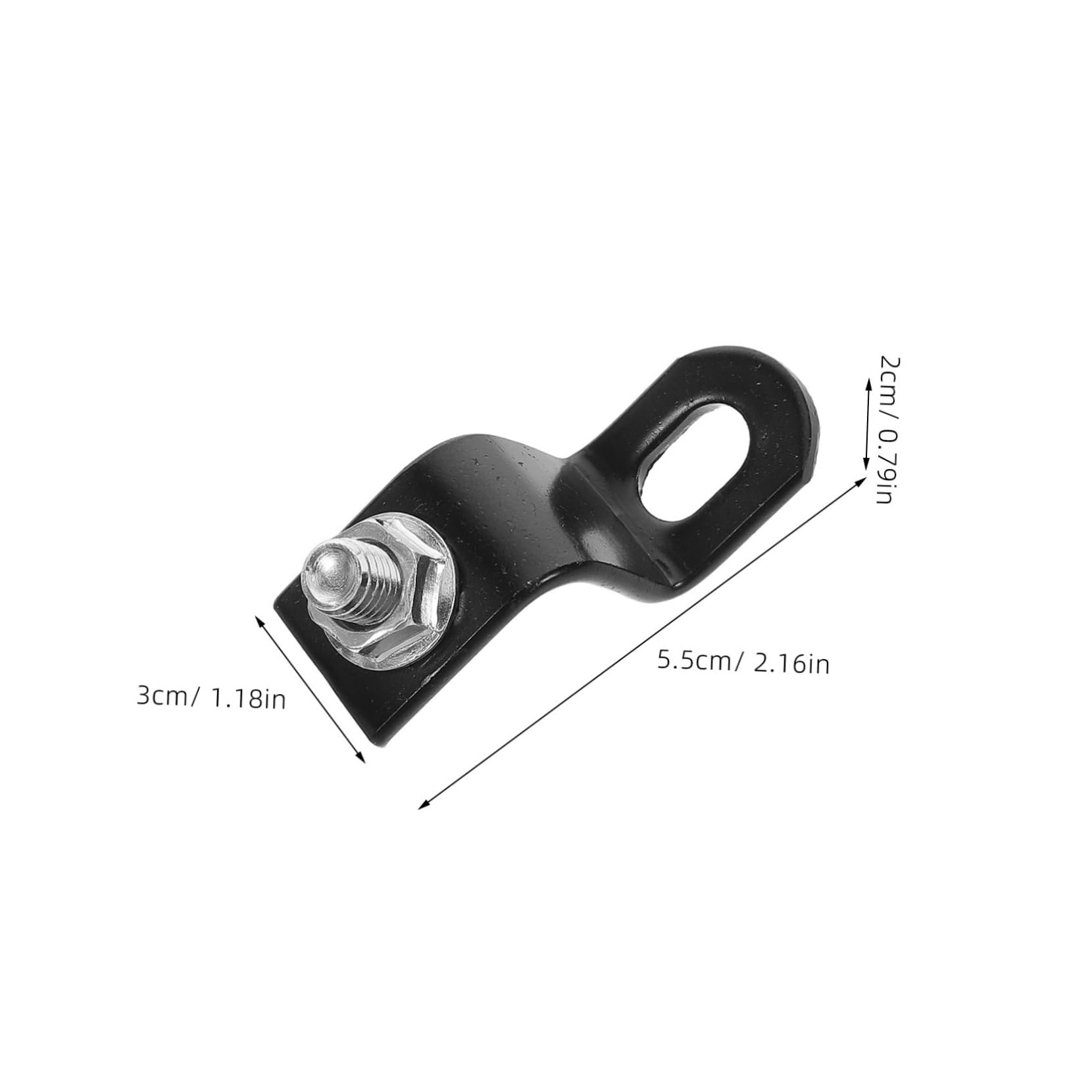 Anneome 2pcs Universal Bike Rack Connector Rear Mount Adapter for Electric Motorcycle Z-shaped Connector Plate for Rear Cargo Rack Black Fits Models