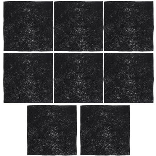 HANABASS Paños de Limpieza de Microfibra 8 Piezas 30X30 CM Negros Reutilizables para Cristales y Espejos Absorbentes sin Marcas para Hogar Coche y Oficina