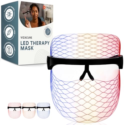 LifePro LED Silicone Face Mask - LED Red Light...