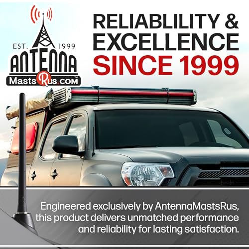 image for AntennaMastsRus Short Rubber Antenna fits Toyota Tundra (2000-2020) - 