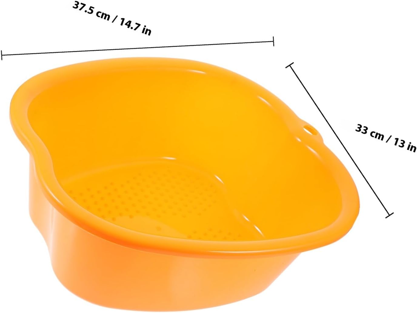 Didiseaon Thickened Foot Bath Bucket with Acupoint Massage Household Foot Soak Tub for Relaxation and Circulation for Home Spa and Pedicure Orange Color