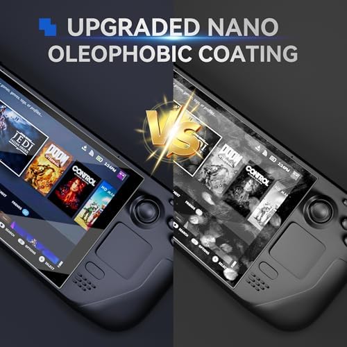 Steam Deck & Steam Deck OLED Screen Protector [3-Pack] - 9H Tempered Glass with Anti-Fingerprint & Easy Installation Kit (9H) — view 4