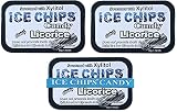 ICE CHIPS Xylitol Candy Tins (Licorice, 3 Pack) - Includes BAND as shown