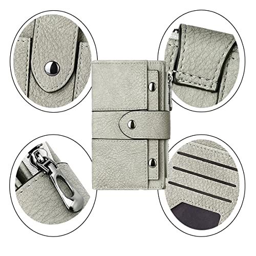 Image of Leather Small Wallet for Women, RFID Blocking Ladies Mini Purse with ID Window