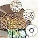 Leefasy Rope Woven Lampshade Pendant Lamp Shade, Decoration Replacement Rustic Dustproof Bohemian Light Shade Ceiling Lantern Cover for Living Room
