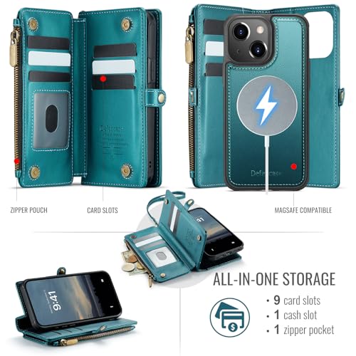 Defencase for iPhone 11 Phone Case Wallet Compatible with Magsafe, Green by Defencase - Used condition - Image 2