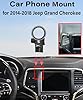 AbeeyGeomarn Magnetism Car Phone Holder for Jeep Grand Cherokee 2014-2018 Accessories Compatible with MagSafe Hands-Free 360 Degree Rotation Adjustable Cell Phone Mount Does Not Affect Air Vent