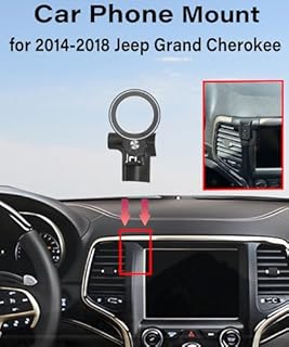AbeeyGeomarn Magnetism Car Phone Holder for Jeep Grand Cherokee 2014-2018 Accessories Compatible with MagSafe Hands-Free 360 Degree Rotation Adjustable Cell Phone Mount Does Not Affect Air Vent