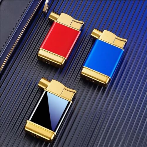 Encendedor Resistente al Viento con Llama Ajustable Azul miniatura 4