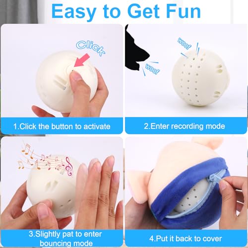 Mity-rain-Dog-Toys-Interactive-Dog-Toys-Ball-for-Pet-Automatic-Rolling-Jumping-Vibrating-Wiggling-Dog-Squeaky-Toys-with-Chewable-Plush-CoverMusic-for-SmallMediumLarge-Dogs-Boredom-Toys