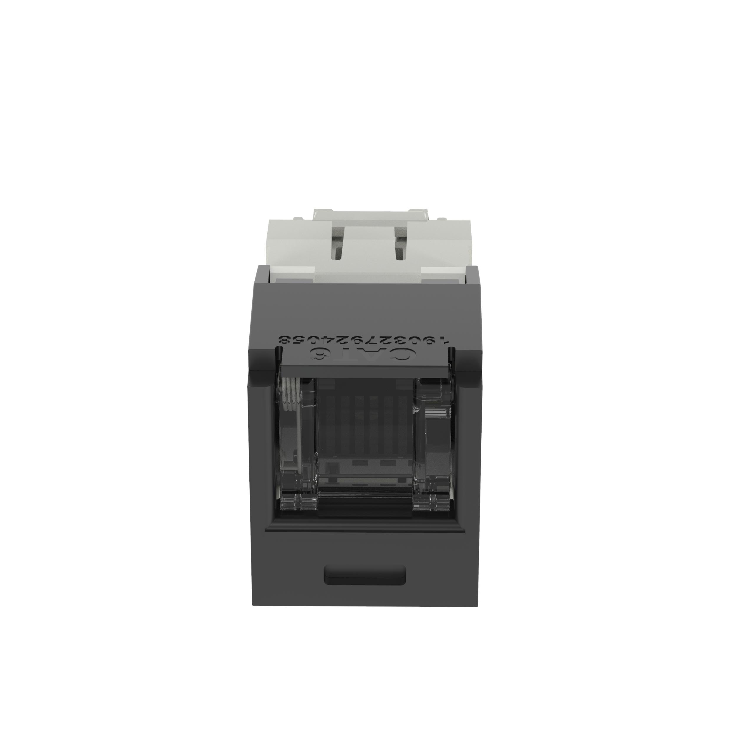 Amazon | パンドウイット Cat6 シャッター付モジュラージャック 黒