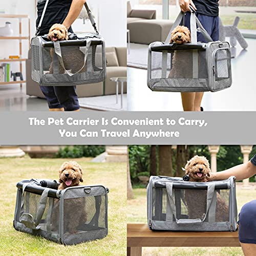 Image of GAPZER Pet Carrier for Large Cats up to 20lbs Soft-Sided Privacy Protection