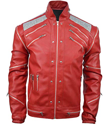 Beat-It Jacket - Red - Faux Leather2