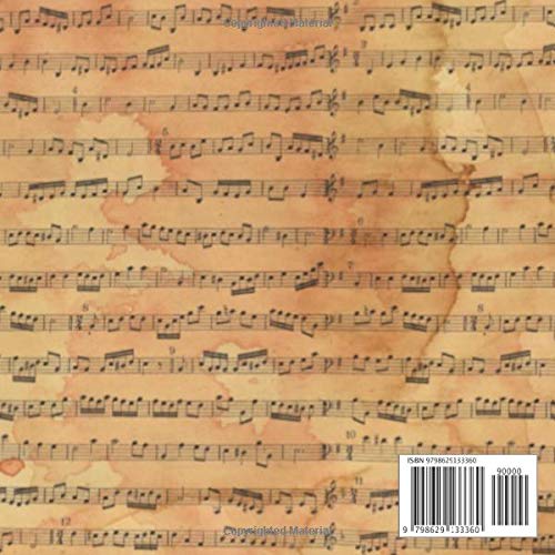 vintage Music Sheets Scrapbook Paper 8x8 double sided pad 4 design 40 pad scrapbooking pages: Antique Classic Retro Double Sided Illustration - Scrap ... & cardmaking embellishments & crafting art image 2