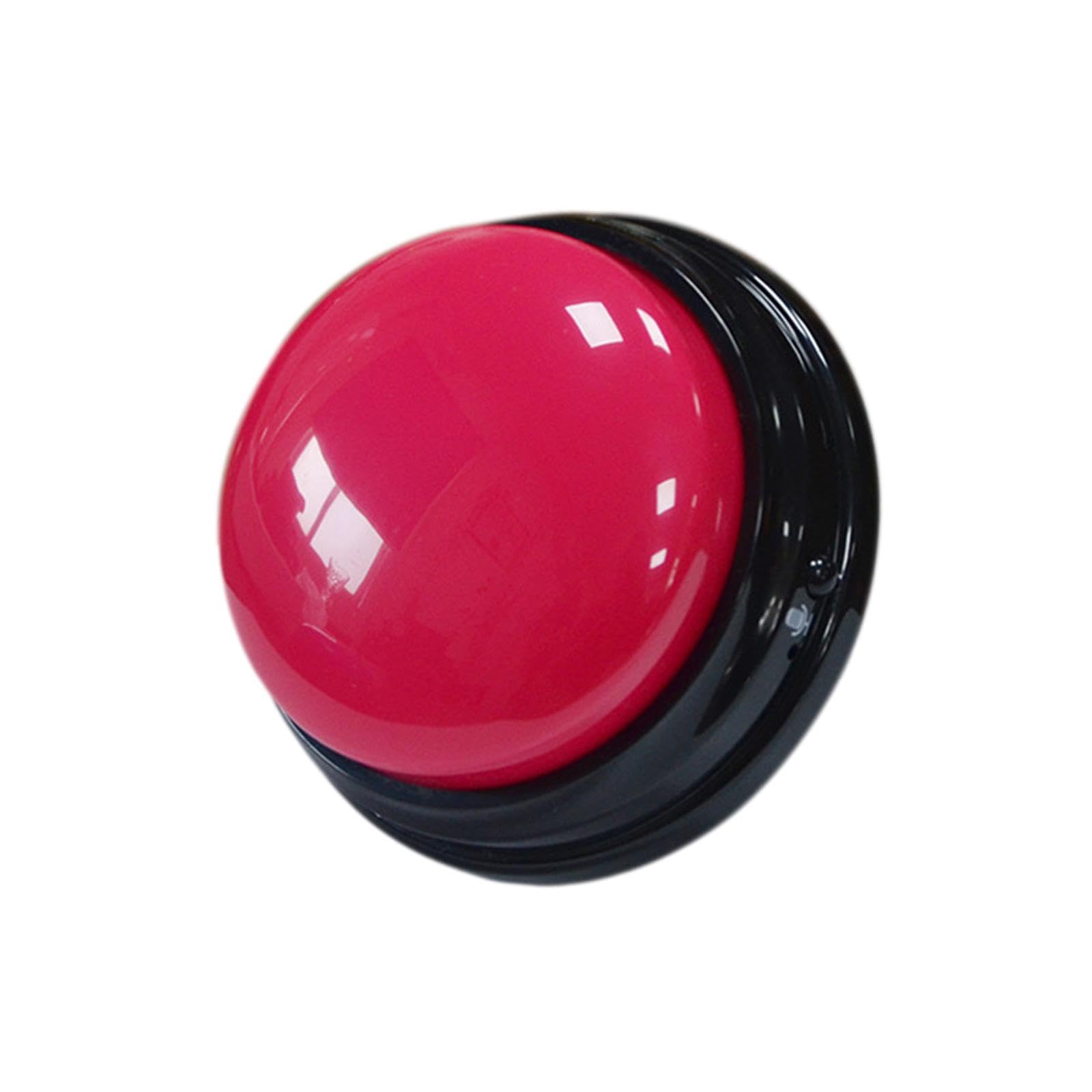 Sharplace 30S Recordable Talking Buttons Interactive Toy Squeaks Educational Toys Playback Recording Sound Button Answer Buzzers, rose red