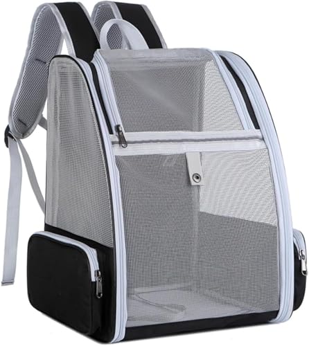 Joxoilso ペット用品 キャリーバッグ ペットカート ペットバッグ 猫用 犬用 折りたたみ 小型犬 トリミング 旅行 軽量 防災 通院 避難用 大空間 お出かけ 猫グッズ メッシュ リュック 実用なタイプ (3)