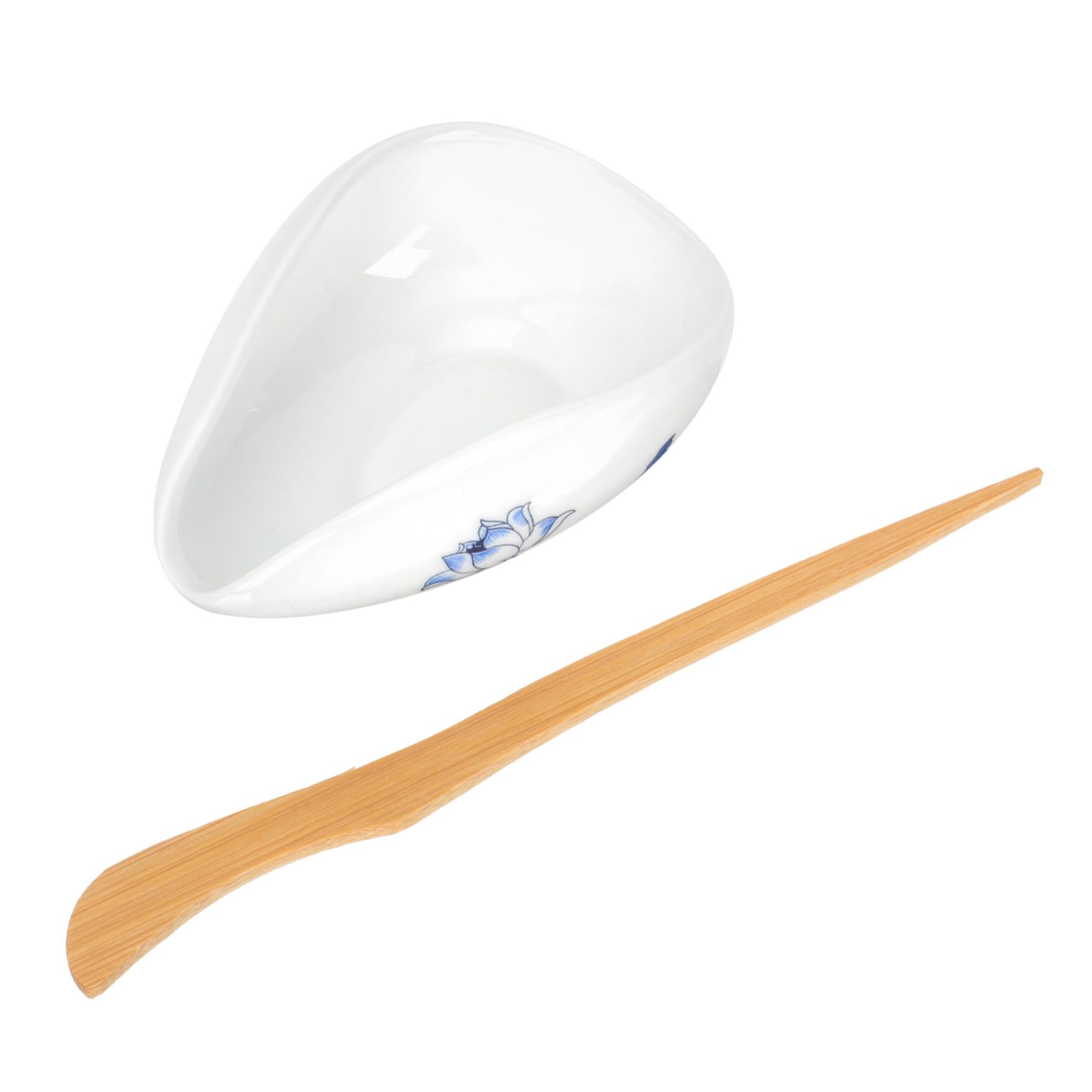 DECHOUS 1Set Loose Tea Leaf Storage Plate Coffee Bean Display Holder Tea Scoop with Design for Tea and Coffee Lovers Stylish Tea Accessory for Home and Office Use