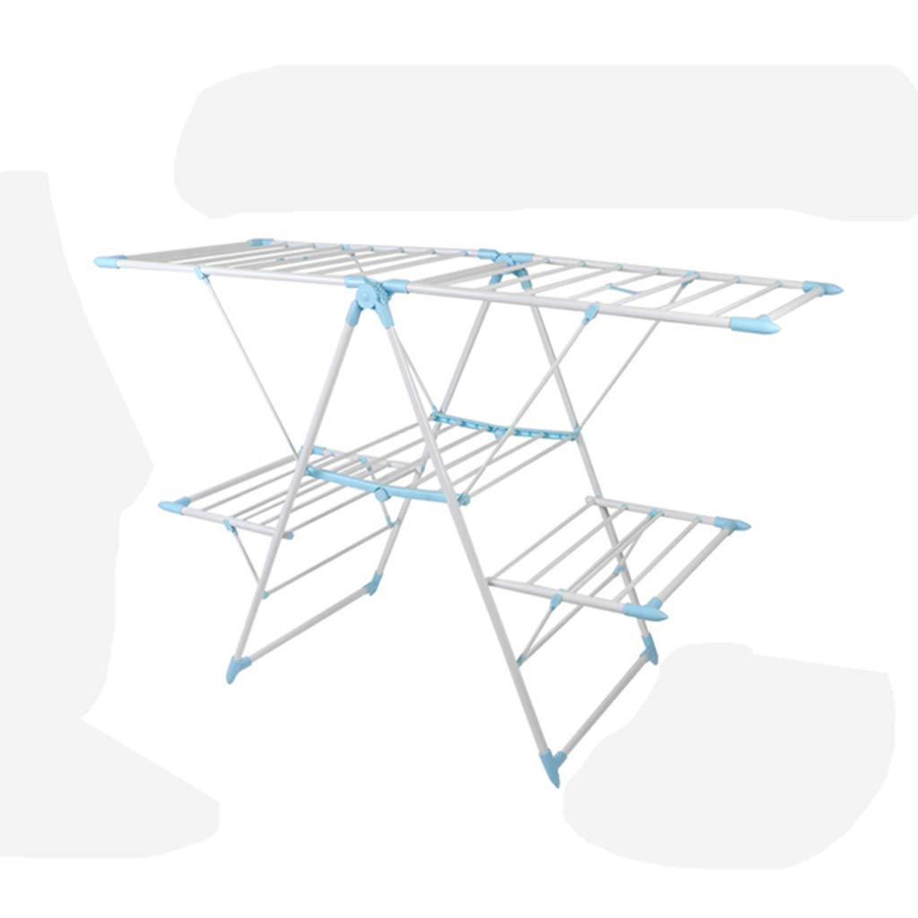 SOVORM Wäscheständer, Wäscheständer, Fensterbank-Wäscheständer, zusammenklappbarer Flügel-Typ, Balkon, Innen-T-Modell-Wäscheständer The New