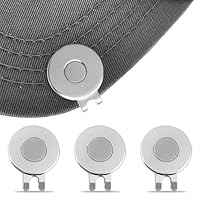 Butyeak Magnetisch Golf Ballmarkierer, Cap Clip Golf, Golf Magnetisch Hut Clip, Golfballmarker, 3 Stück Golf Hut Clip, Golfkappen Clips, Golf Mütze Clips mit Starkem Magnet, Golfmützen Clips