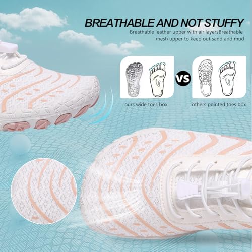 Image of SIOSNETA Hike Barefoot Shoes for Women Men, Breathable Non-Slip Athletic Footwear, Wide Toe Water Shoes for Hiking, Non-Slip Neuropathy Shoes for Women Men, Grounded Comfort wear