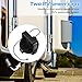 Colingmill RV Sewer Valve Cap with Handle - 3'' RV Sewer Cover Waste Valve Cap for Camper Trailer Easy to Install & Use(2 Pcs,Black)