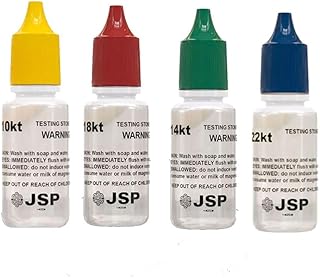Waytest Gold Testing Jewelry Kit 10K 14K 18K 22K Testing Solution Purity Determiner Jewelry Scrap Precious Metal Made in USA