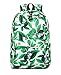 Acmebon Sacs à Dos Scolaires légers pour Les Adolescentes avec Poche d'ordinateur Portable de 15.6 (Feuille Verte)